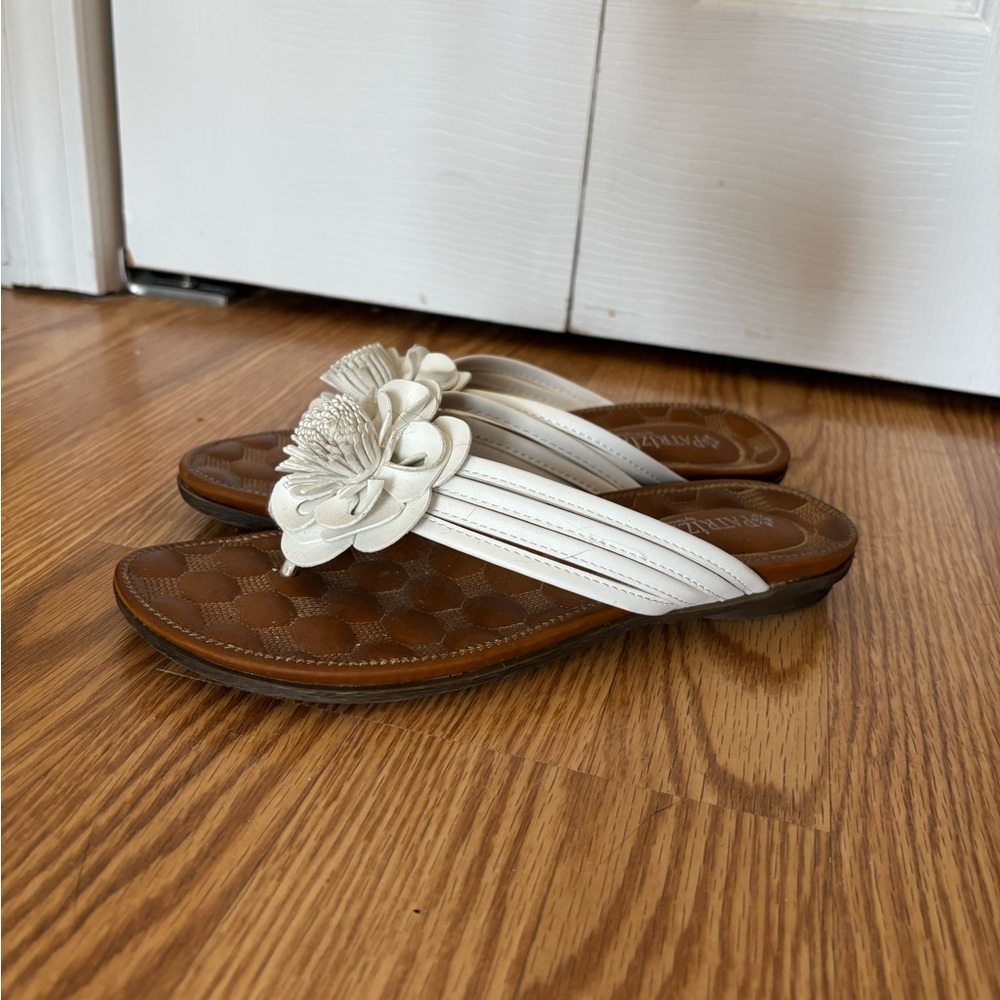 White Floral Women's Sandals